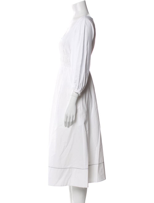 Proenza Schouler White Label Scoop Neck Midi Length Dress