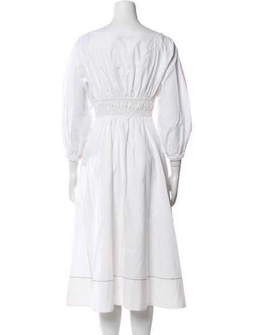 Proenza Schouler White Label Scoop Neck Midi Length Dress