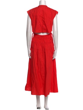 Proenza Schouler White Label Crew Neck Long Dress