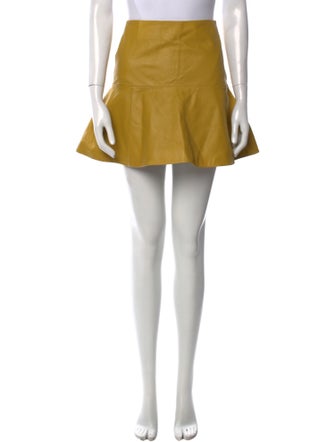 Proenza Schouler White Label Lambskin Mini Skirt