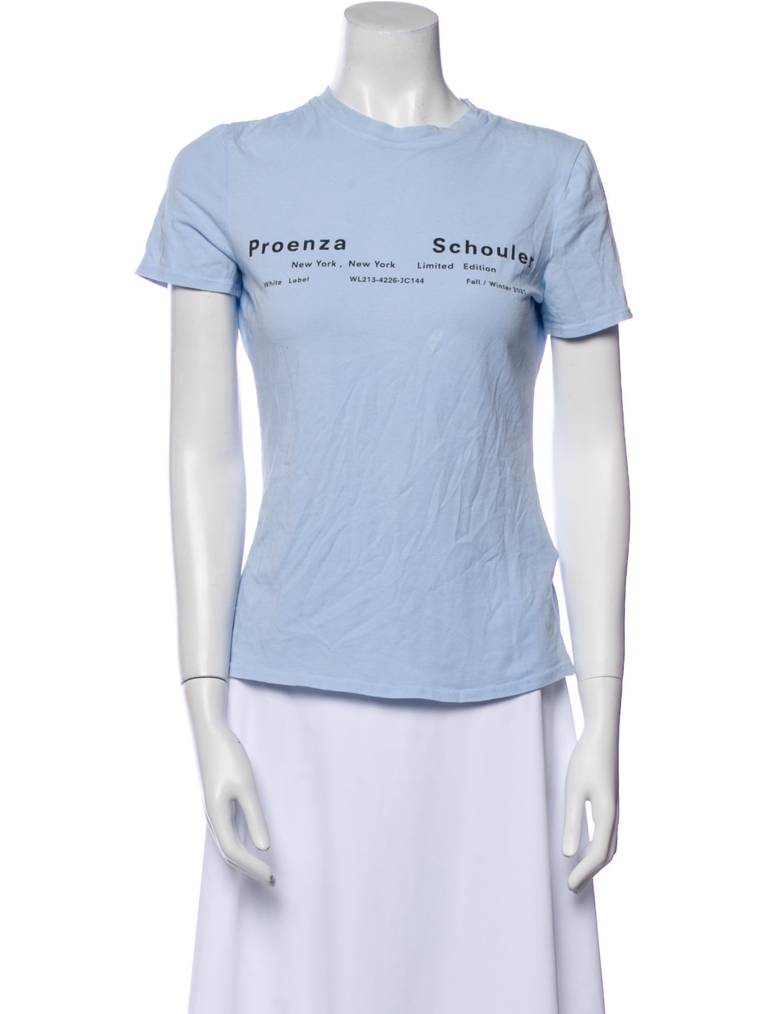 Proenza Schouler White Label Graphic Print Crew Neck T-Shirt