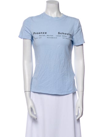 Proenza Schouler White Label Graphic Print Crew Neck T-Shirt