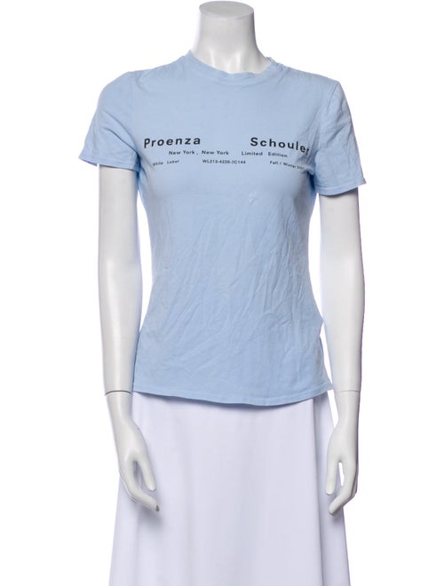 Proenza Schouler White Label Graphic Print Crew Neck T-Shirt
