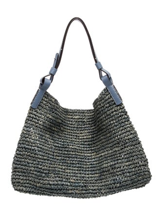 Proenza Schouler White Label Straw Top Handle Bag