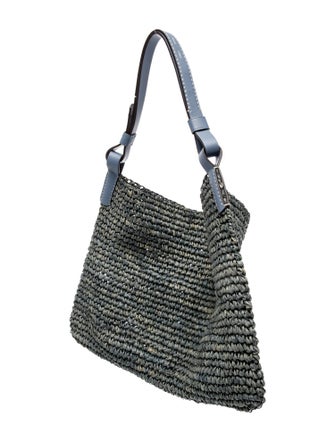 Proenza Schouler White Label Straw Top Handle Bag