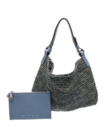 Proenza Schouler White Label Straw Top Handle Bag