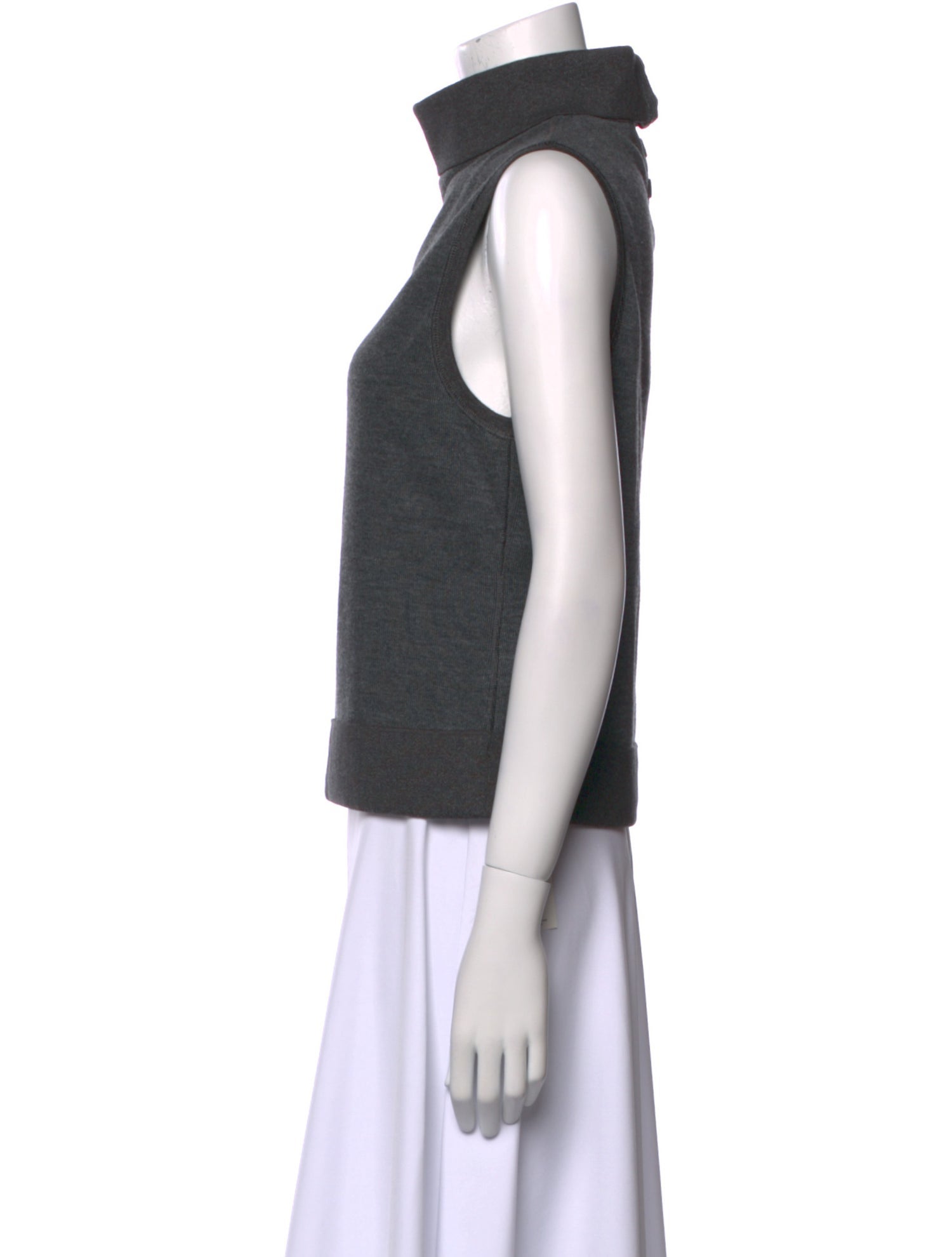Proenza Schouler White Label Turtleneck Sleeveless Top