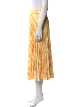 Proenza Schouler White Label Tie-Dye Print Midi Length Skirt