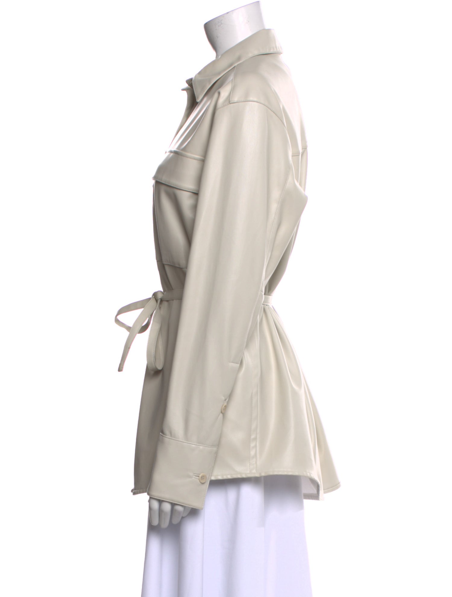 Proenza Schouler White Label Long Sleeve Button-Up Top