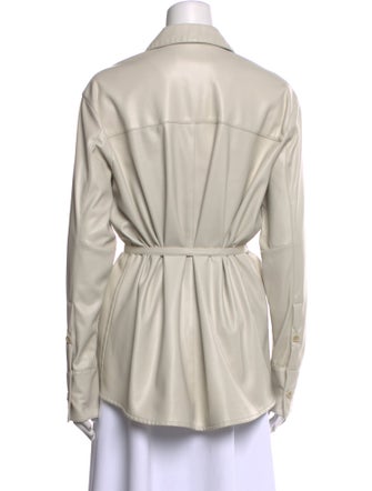 Proenza Schouler White Label Long Sleeve Button-Up Top