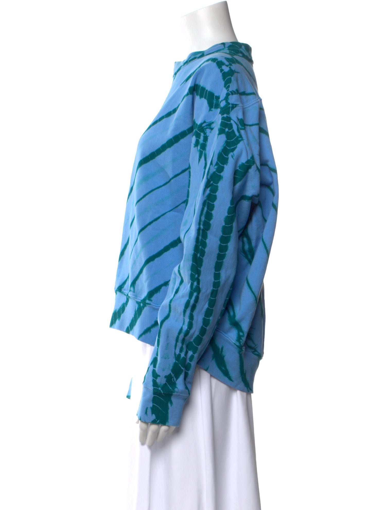 Proenza Schouler White Label Striped Crew Neck Sweatshirt