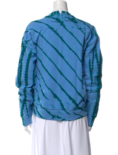 Proenza Schouler White Label Striped Crew Neck Sweatshirt