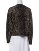 Proenza Schouler White Label Animal Print Crew Neck Sweater