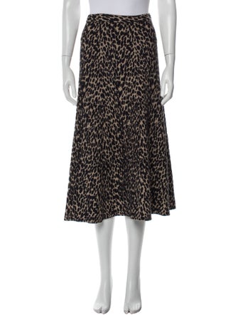 Proenza Schouler White Label Printed Midi Length Skirt