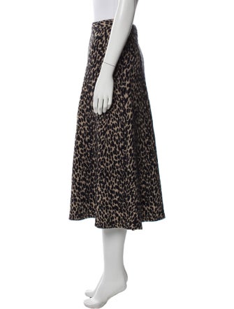 Proenza Schouler White Label Printed Midi Length Skirt