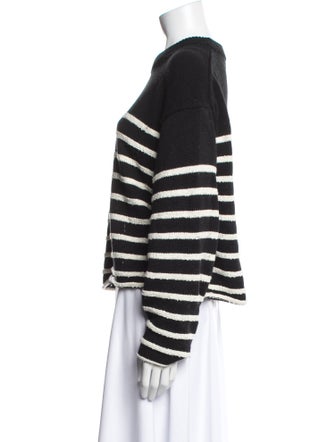 Proenza Schouler White Label Striped Crew Neck Sweater