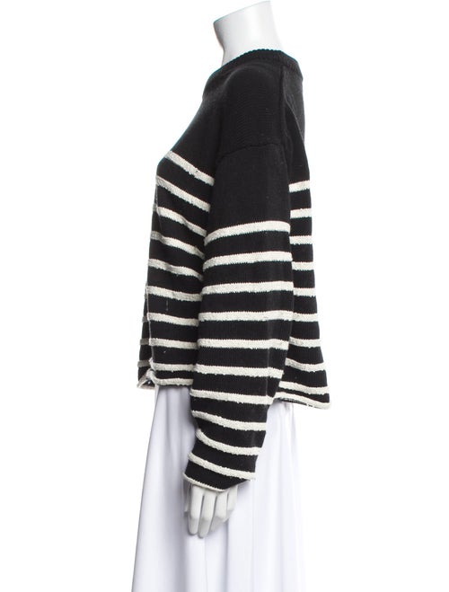 Proenza Schouler White Label Striped Crew Neck Sweater