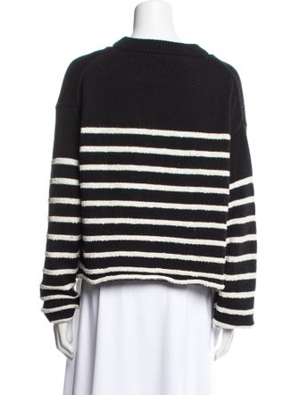 Proenza Schouler White Label Striped Crew Neck Sweater