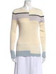 Proenza Schouler White Label Silk Colorblock Pattern Sweater