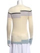 Proenza Schouler White Label Silk Colorblock Pattern Sweater