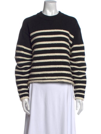 Proenza Schouler White Label Striped Crew Neck Sweater