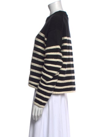 Proenza Schouler White Label Striped Crew Neck Sweater