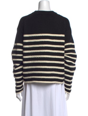 Proenza Schouler White Label Striped Crew Neck Sweater