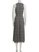 Proenza Schouler White Label Plaid Print Midi Length Dress