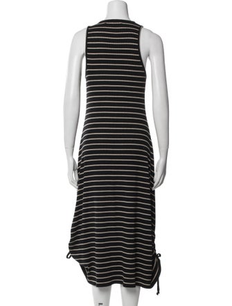 Proenza Schouler White Label Striped Midi Length Dress