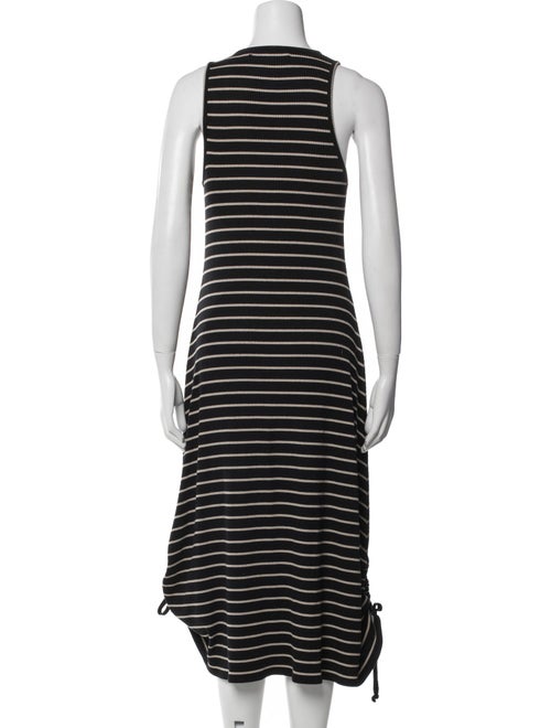 Proenza Schouler White Label Striped Midi Length Dress