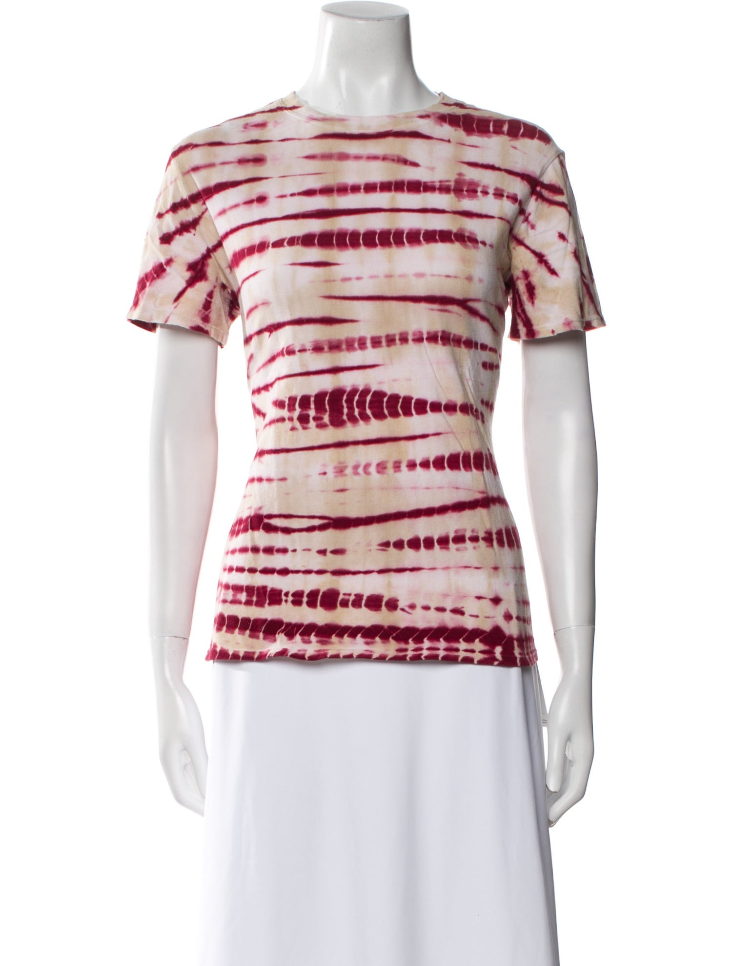 Proenza Schouler White Label Tie-Dye Print Crew Neck T-Shirt