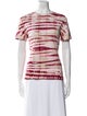 Proenza Schouler White Label Tie-Dye Print Crew Neck T-Shirt