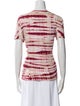 Proenza Schouler White Label Tie-Dye Print Crew Neck T-Shirt