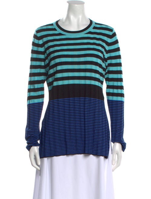Proenza Schouler White Label Striped Crew Neck T-Shirt