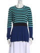 Proenza Schouler White Label Striped Crew Neck T-Shirt