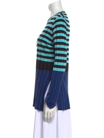 Proenza Schouler White Label Striped Crew Neck T-Shirt