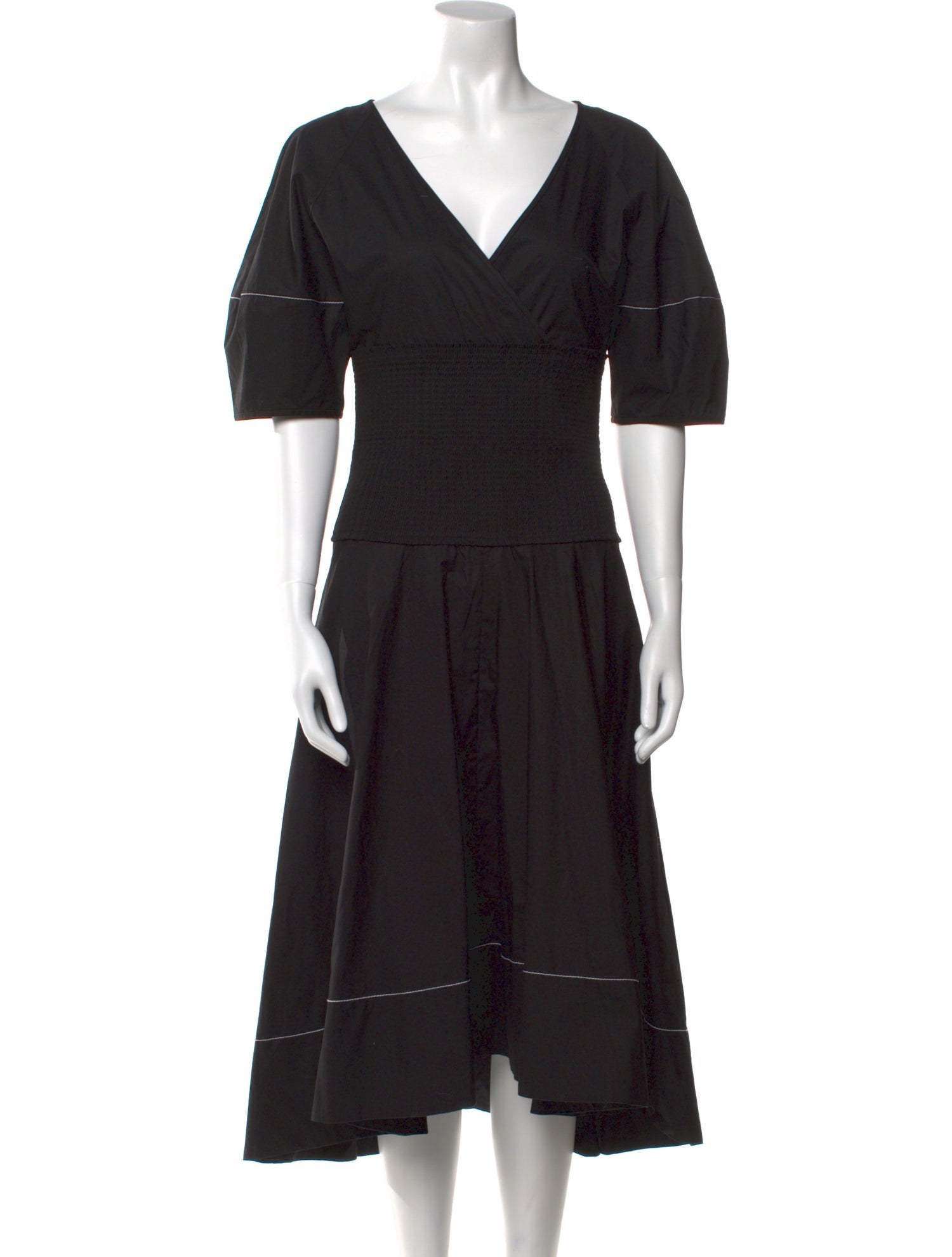 Proenza Schouler White Label V-Neck Long Dress