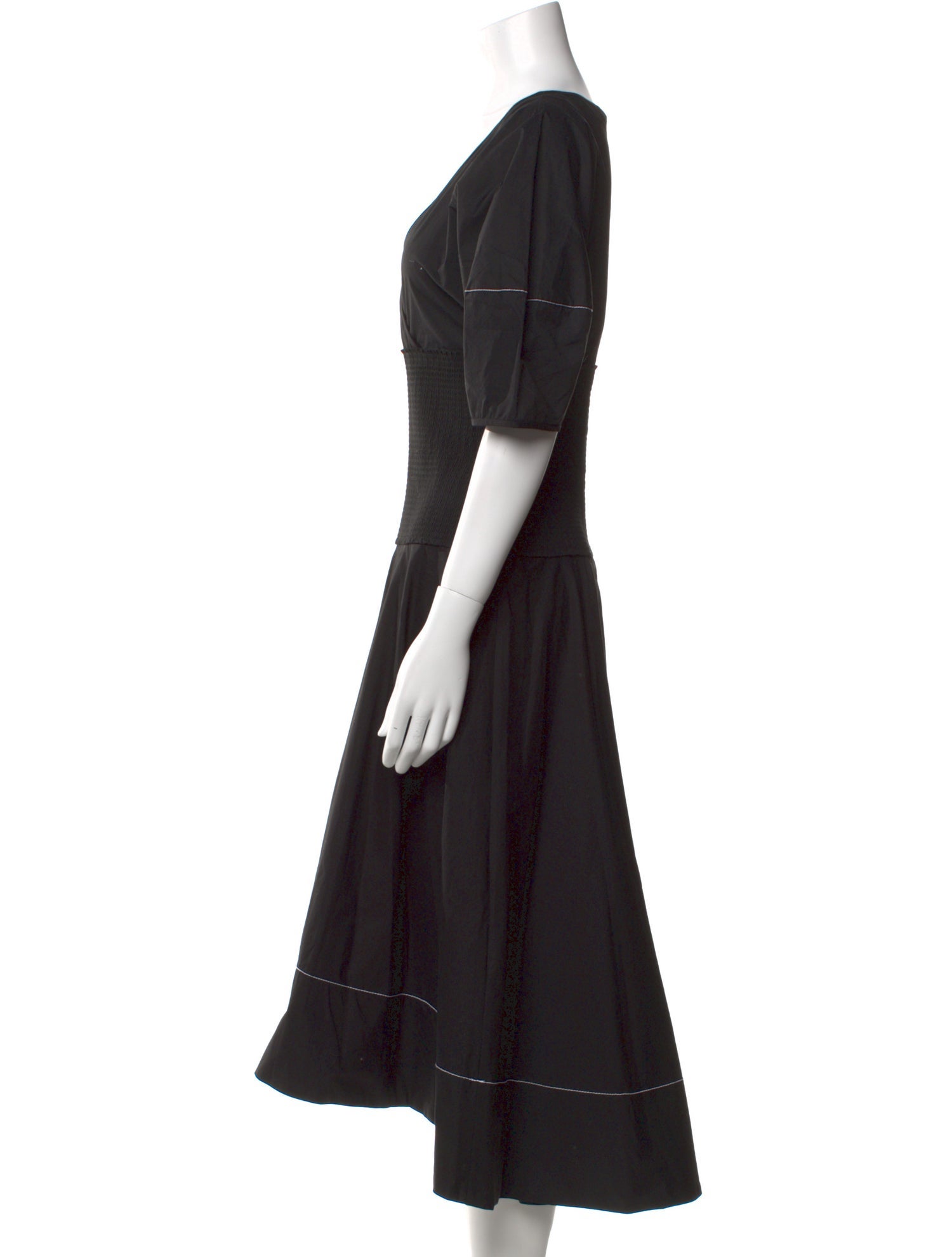 Proenza Schouler White Label V-Neck Long Dress