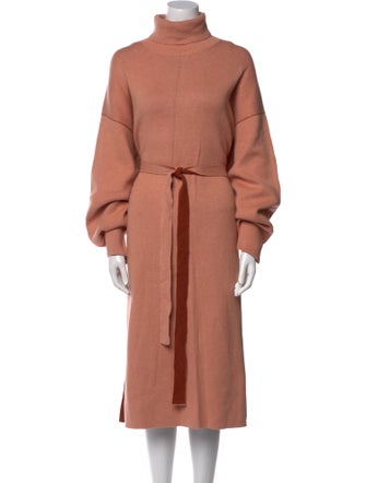 Proenza Schouler White Label Turtleneck Midi Length Dress