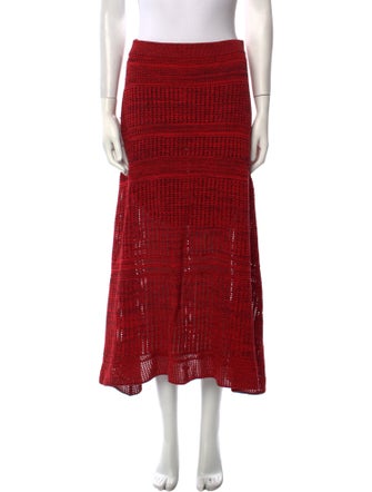 Proenza Schouler White Label Lace Pattern Midi Length Skirt