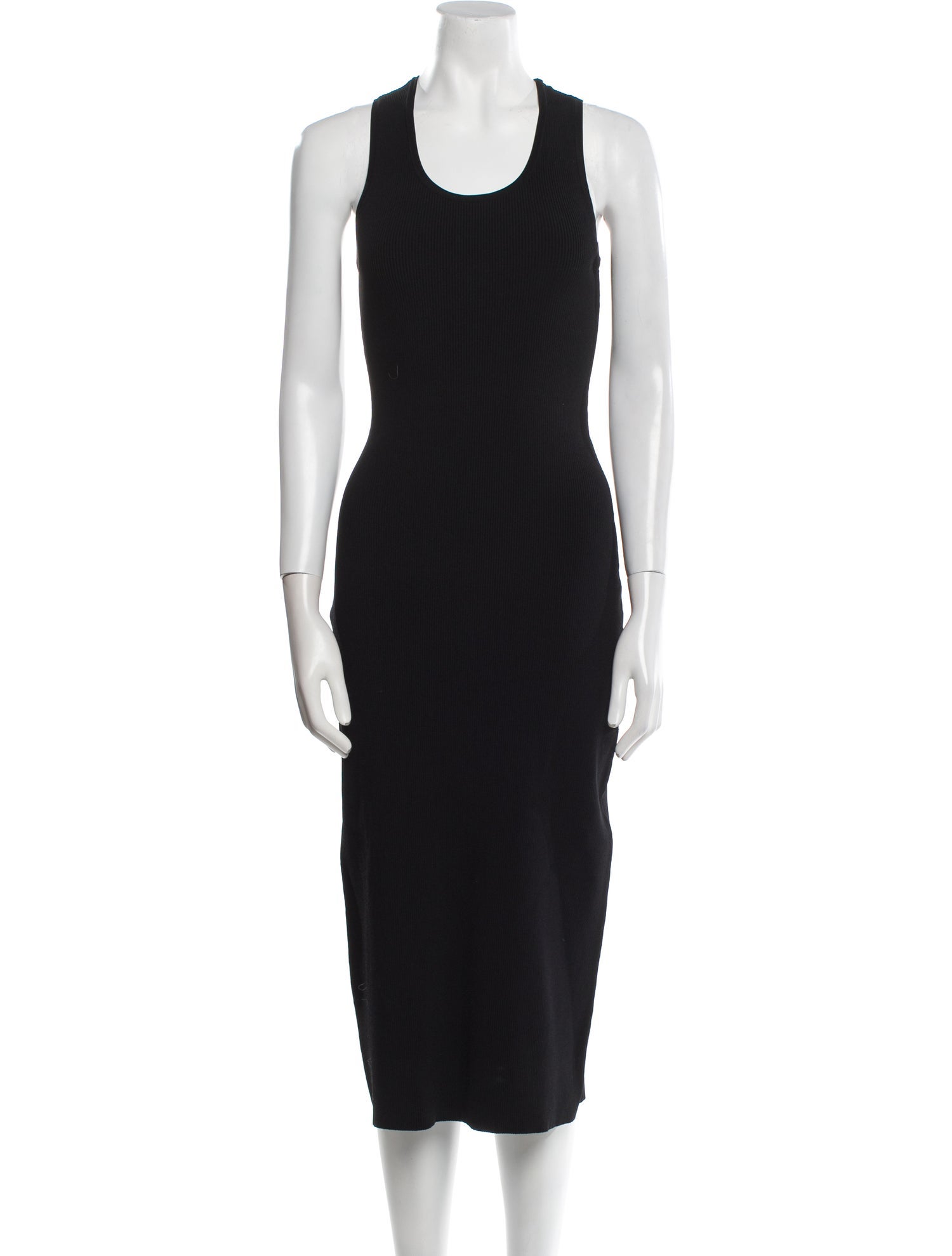 Proenza Schouler White Label Scoop Neck Midi Length Dress