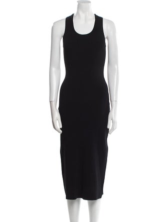 Proenza Schouler White Label Scoop Neck Midi Length Dress