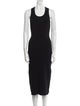 Proenza Schouler White Label Scoop Neck Midi Length Dress