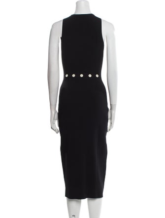 Proenza Schouler White Label Scoop Neck Midi Length Dress