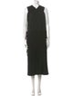 Proenza Schouler White Label V-Neck Midi Length Dress