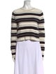 Proenza Schouler White Label Striped Crew Neck Crop Top