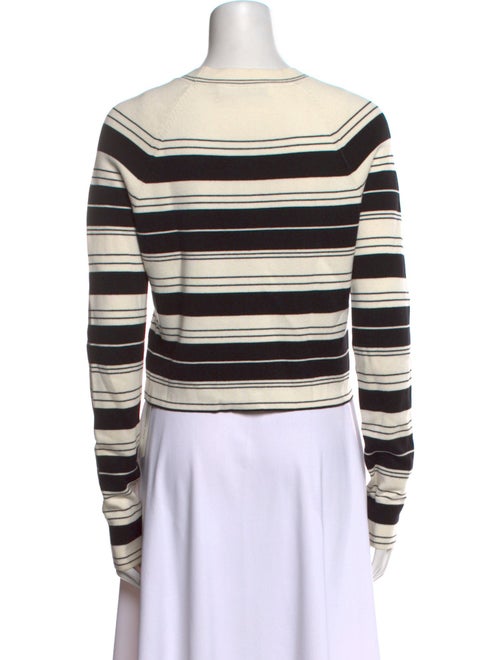 Proenza Schouler White Label Striped Crew Neck Crop Top