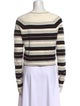 Proenza Schouler White Label Striped Crew Neck Crop Top
