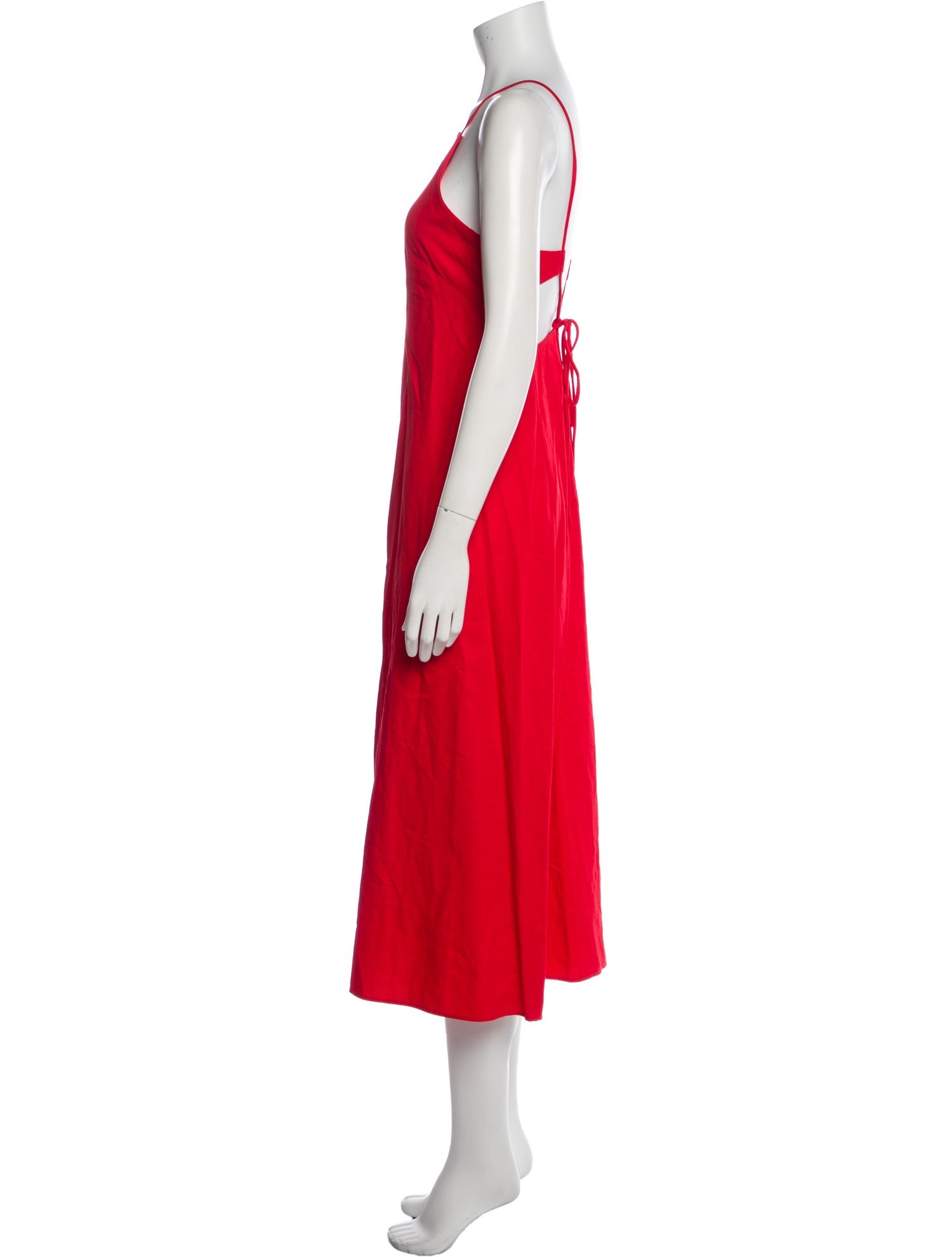 Proenza Schouler White Label Square Neckline Midi Length Dress