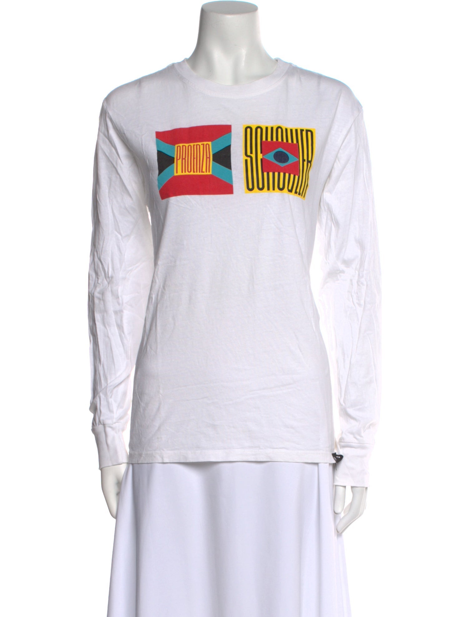 Proenza Schouler White Label Graphic Print Crew Neck T-Shirt